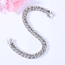 Load image into Gallery viewer, Luxury 925 Sterling Silver Jewelry Chain Link Bracelets Men Curb Bracelet.txt