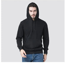 Load image into Gallery viewer, Knitted 300g 85% Cotton 15% Polyester Custom Logo Pullover Solid Color Top Work Clothes Casual Men&#39;s hoodies