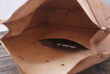Load image into Gallery viewer, Hand-customed cow leather youth square shoulder diagonal cross retro postman bag roll bag